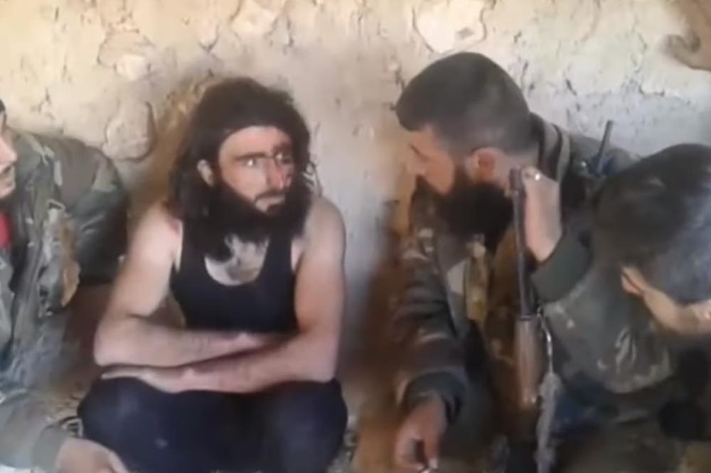 OVAKO PROLAZE DŽIHADISTI U SIRIJI Asadovi borci ga uhvatili kod Idliba, dobio poseban tretman (UZNEMIRUJUĆI VIDEO)