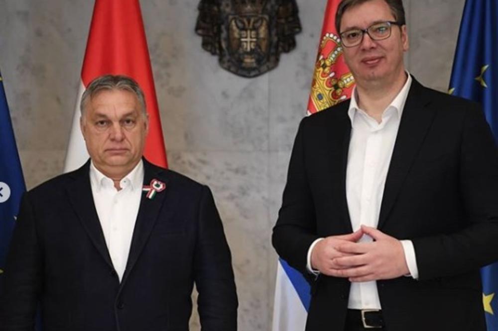 VUČIĆ RAZGOVARAO SA ORBANOM: U teškim vremenima važna je uzajamna podrška i solidarnost FOTO