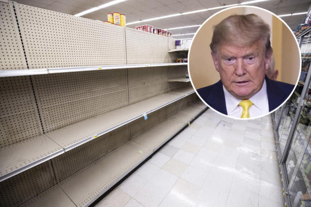 TRAMPA NI KORONA NIJE OPAMETILA: Ameri opustošili prodavnice, evo šta im je predsednik poručio! (VIDEO)