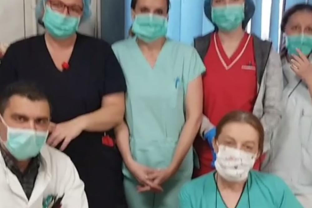 APLAUZ LEKARA ZA GRAĐANE: Doktor Vladimir Arsenijević sa ekipom uputio poruku MI SMO TIM KOJI MORA DA POBEDI