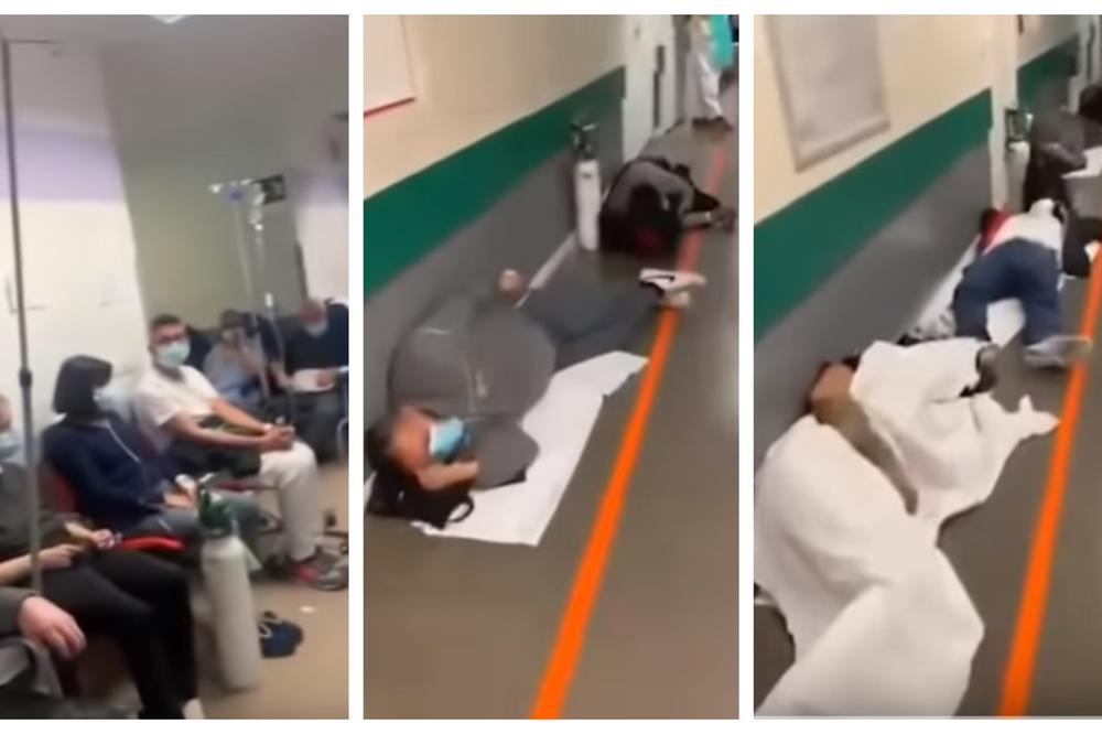 PAMET U GLAVU, OVOLIKO JE OZBILJNO! Bolesni leže po podu bolnice u Španiji, nema ni stolica slobodna! (uznemirujuće)