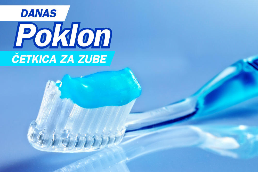 DANAS POKLON U KURIRU! ČETKICA ZA ZUBE: Izrađena od kvalitetne plastike i mekanih vlakana koja ne oštećuju zubnu gleđ