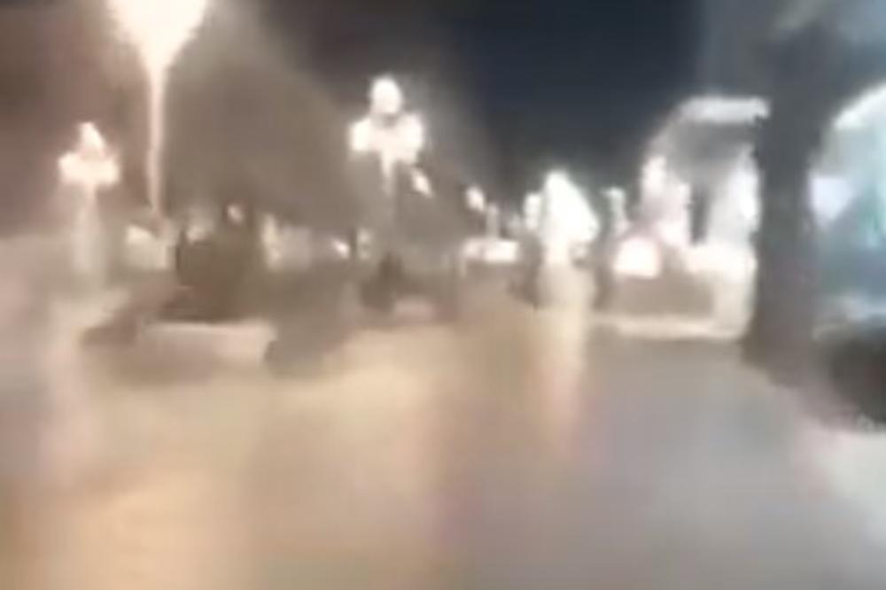 ŠOK-VIDEO NEVIĐENE BAHATOSTI I BEZOBRAZLUKA: Ludačka vožnja kroz glavnu ulicu u Nišu tokom policijskog časa
