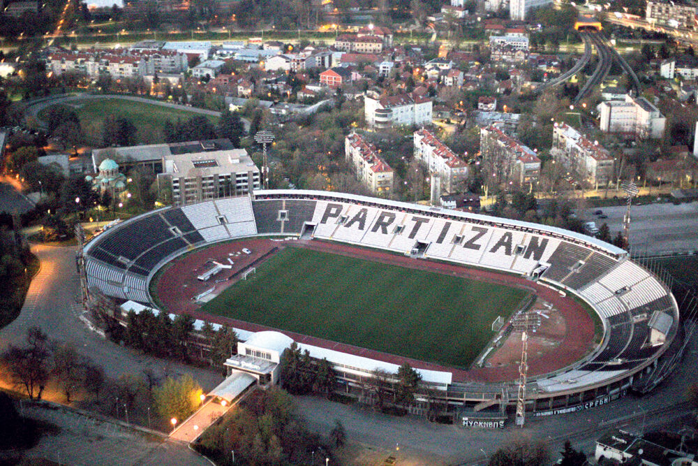 helikopter, Beograd, policijski čas, Stadion Partizana