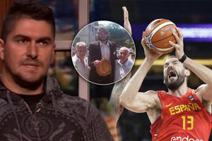 ISPLIVALA SLIKA NBA ŠAMPIONA SA SVADBE MILIČIĆA! Gasol sa čuturom punom RAKIJE ludovao na tradicionalnom srpskom veselju