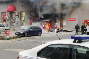 ŠOK PRIZOR U BRUSU: Stravičan požar buknuo u marketu! (VIDEO)