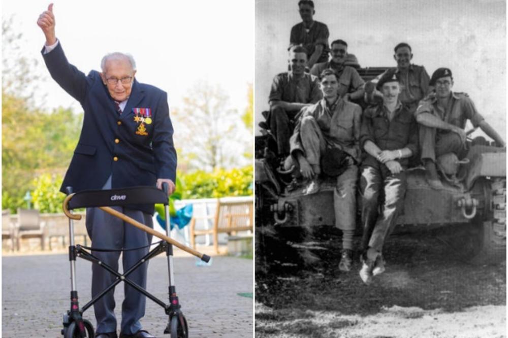 VEĆI PODVIG OD POBEDE NAD HITLEROM: Britanski veteran (99) hodanjem prikupio 18 miliona funti za borbu protiv korone!