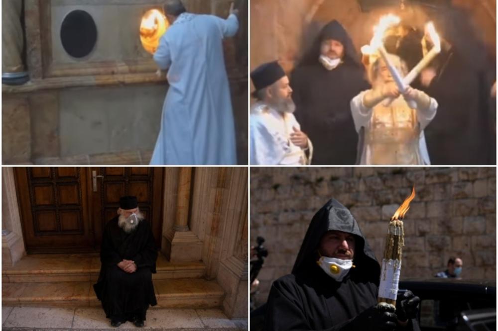 OVO NIKAD NIJE VIĐENO U JERUSALIMU: Monaštvo sa maskama i rukavicama, hram prazan, ali opet se dogodilo čudo (VIDEO)