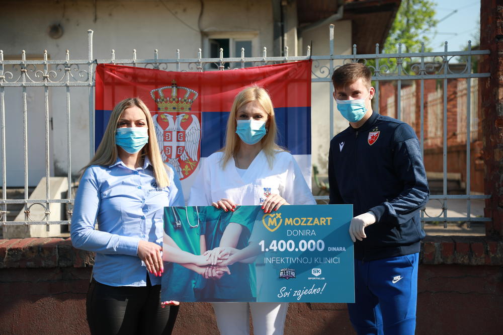 Mozzart i sportisti igrali za Infektivnu kliniku - prikupljeno 1.400.000 dinara