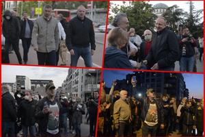 ĐILAS SA SVOJIM PRISTALICAMA PONOVO KRŠIO POLICIJSKI ČAS: Lideri SzS i grupa građana protestovali na ulici! VIDEO