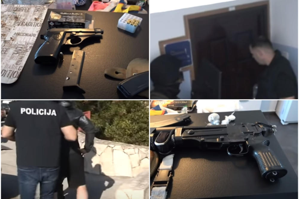 SPLITSKA POLICIJA RAZBILA NARKO-BANDU: Vođa preživeo 2 atentata, ispod jastuka pronađen pištolj sa metkom u cevi (VIDEO)