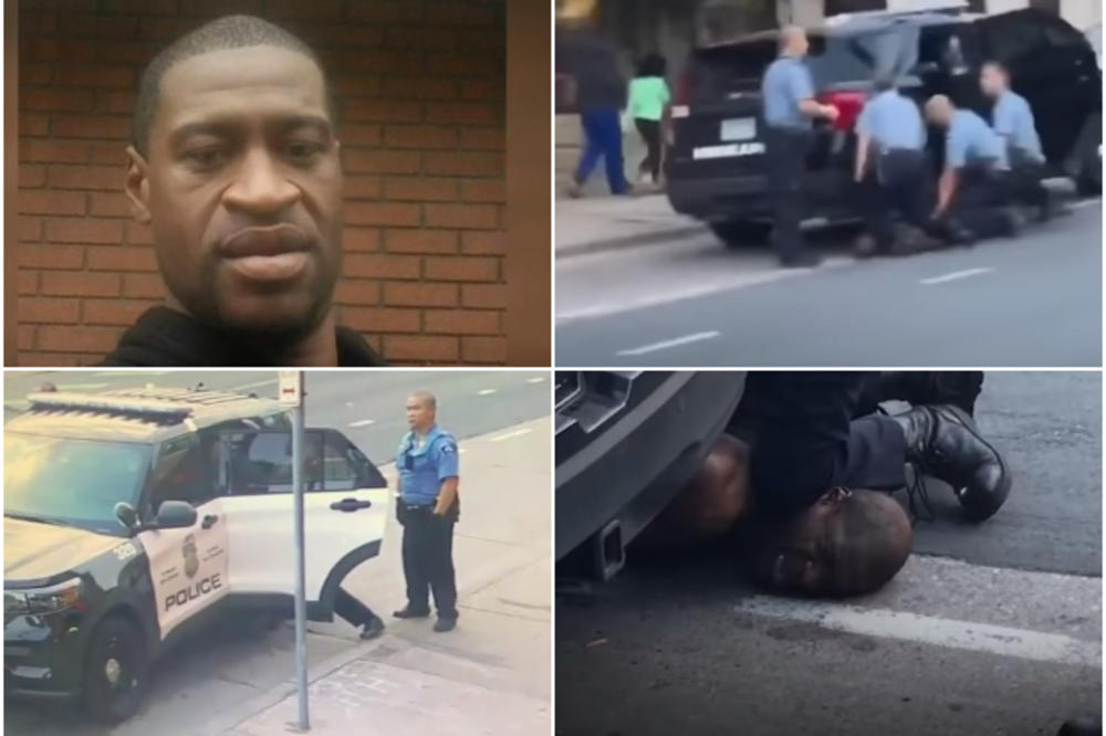NOVI SNIMCI FLOJDOVOG UBISTVA POKAZUJU SAV UŽAS: 4 policajca se obrušila na jednog čoveka, nije mu bilo spasa (VIDEO)