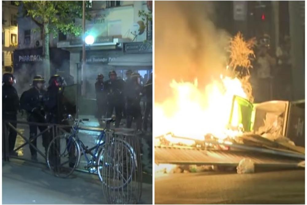 RASTURAJU PARIZ ZBOG UBIJENOG CRNCA: Nemiri u francuskoj prestonici i danas, policija upotrebila suzavac! (VIDEO)