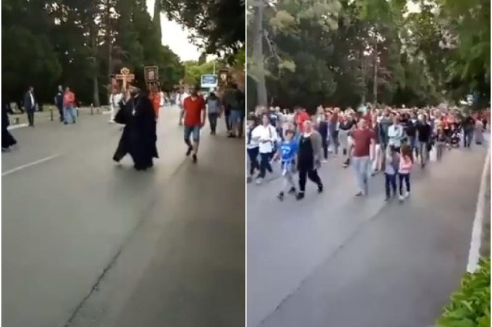 PRVA LITIJA POSLE KORONE: Barani prošetali u čast nebeskog pokrovitelja grada (VIDEO)