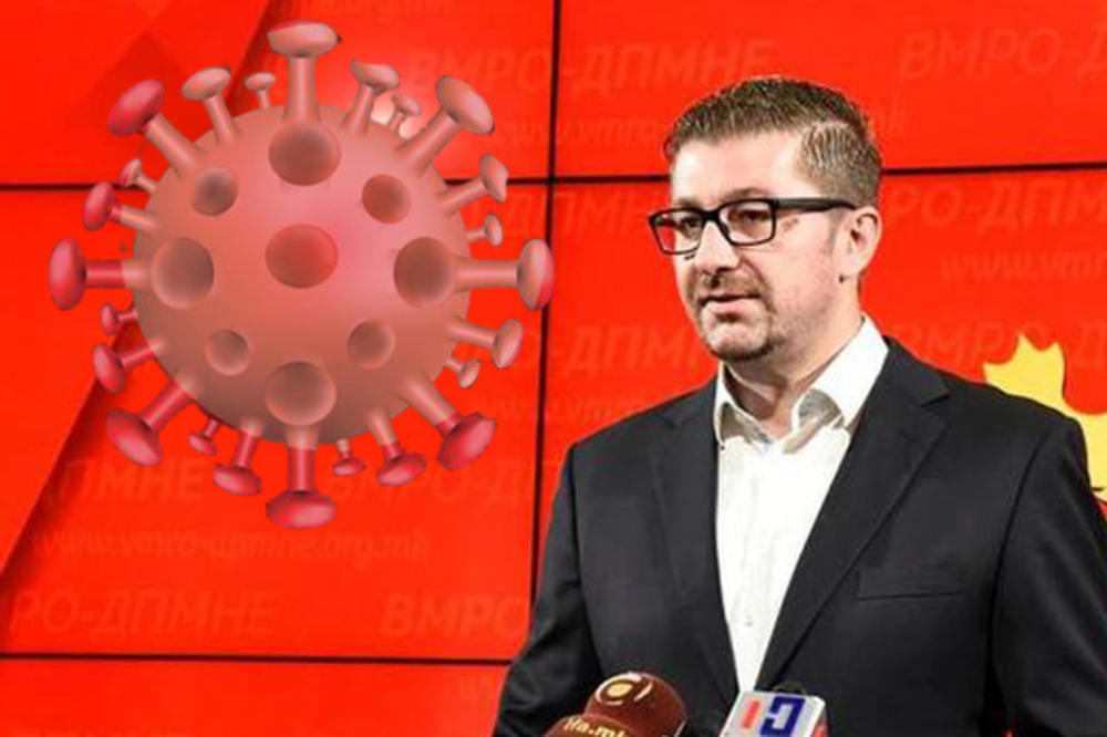 KORONA U MAKEDONSKOJ OPOZICIJI: Lider VMRO-DPMNE Hristijan Mickoski pozitivan na virus
