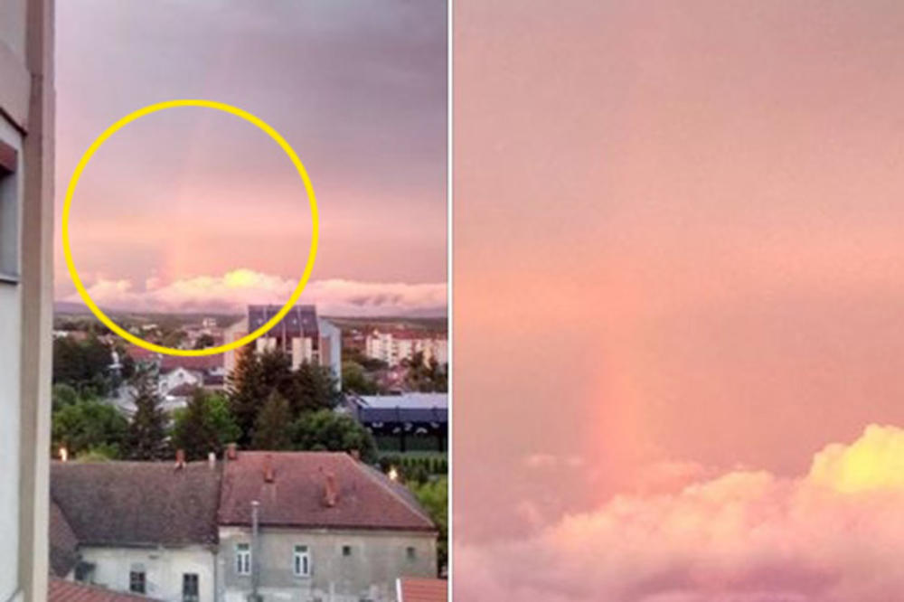 PRIRODNI FENOMEN NA NEBU IZNAD BLACA Dugu u obliku KRSTA uslikao učitelj Dragan i izazvao BUM na društvenim mrežama FOTO