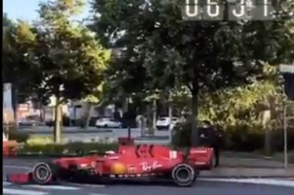 LEKLER ŠOKIRAO ITALIJANE: Formulom uleteo u grad i provozao bolid SF1000! VIDEO