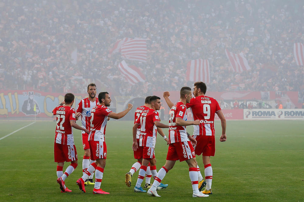 Crvena zvezda spektakularno slavi titulu šampiona Srbije