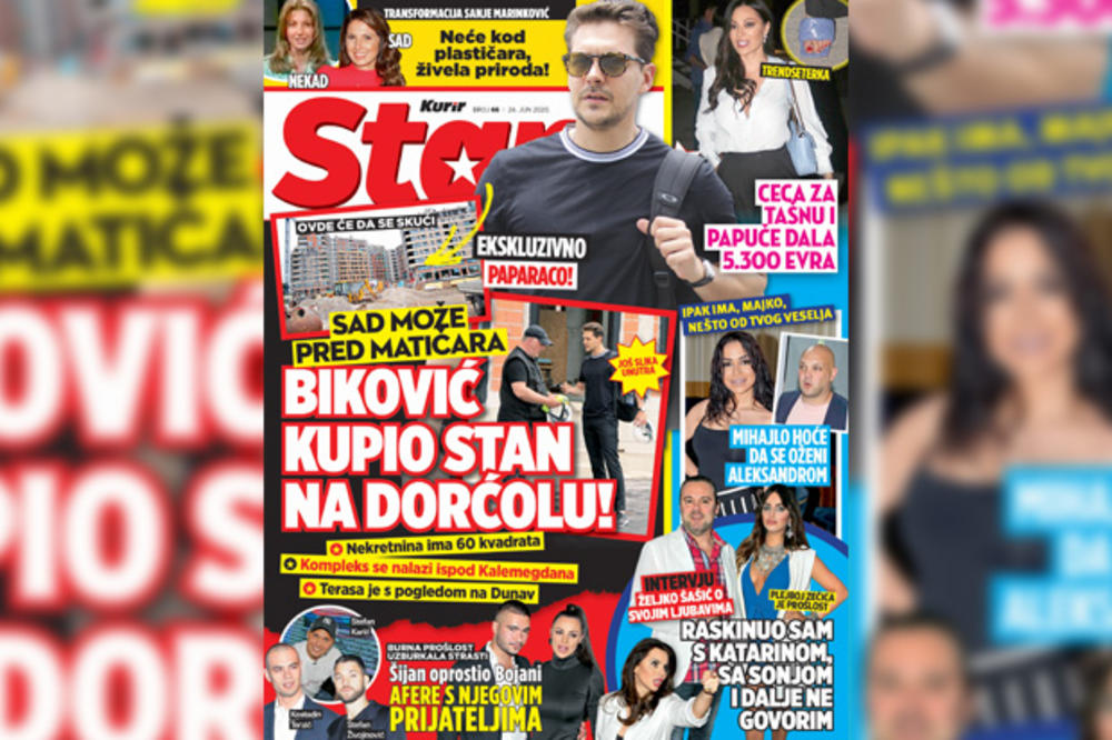 SUTRA POKLON - KURIR STARS! EKSKLUZIVNI PAPARACO: Biković kupio stan na Dorćolu