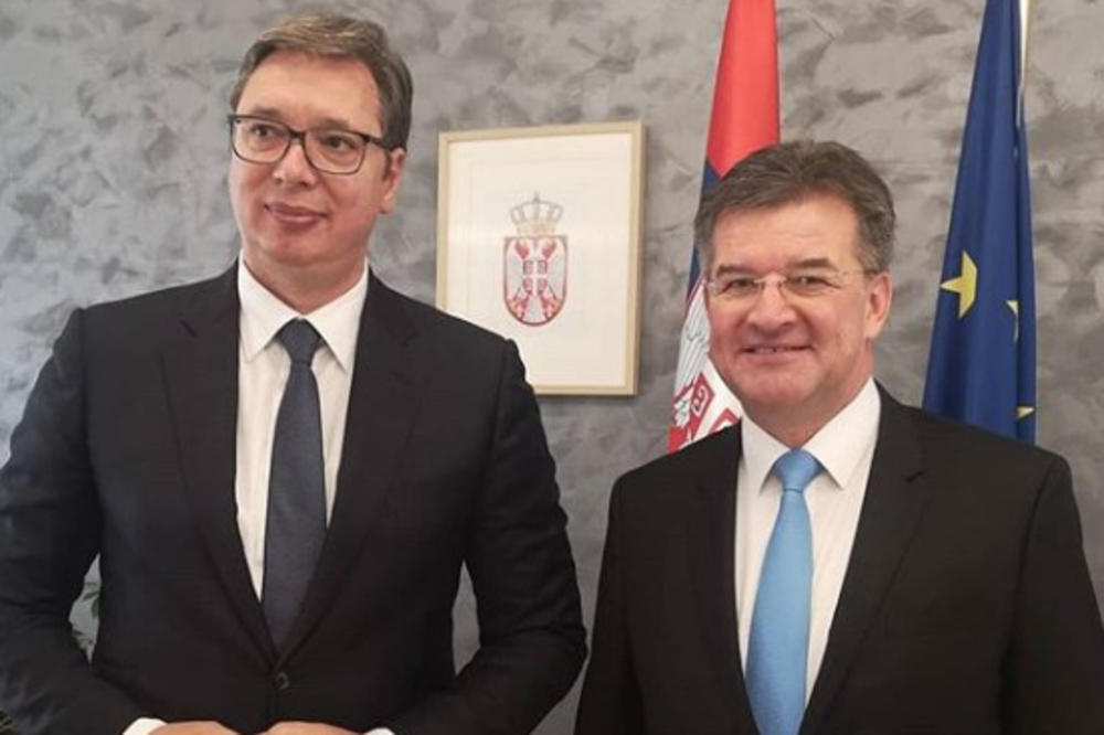 VUČIĆ SE SASTAO SA LAJČAKOM: Nastavljeni razgovori srpskog predsednika sa zvaničnicima u Briselu
