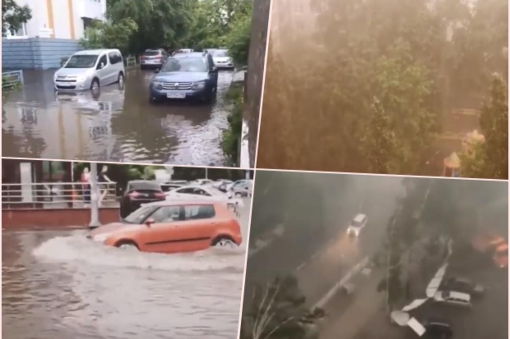 OLUJA OPUSTOŠILA MOSKVU: Potop u glavnom gradu Rusije, stabla padala na sve strane (VIDEO)