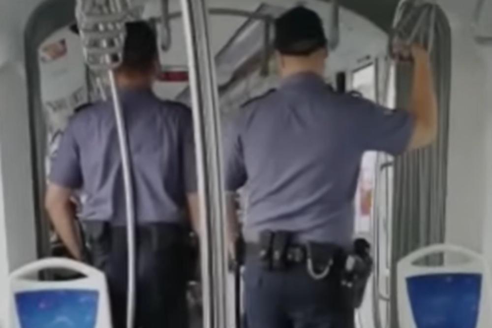 DVA POLICAJCA UŠLA U TRAMVAJ BEZ MASKI: Putnici negodovali, a evo šta su rekli iz policije (VIDEO)