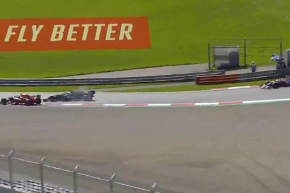 SLUČAJNO ILI NAMERNO: Pogledajte incident posle kojeg je najbolji vozač na trci izleteo, a Hamilton kažnjen (VIDEO)