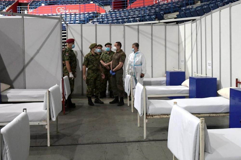 MINISTAR VULIN POTVRDIO: Arena spremna da primi kovid pacijente, pogledajte kako je unutra (FOTO)