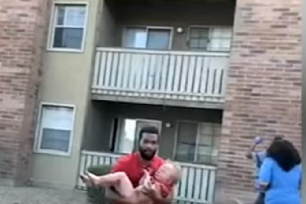 BIVŠA NFL ZVEZDA POSTALA HEROJ PREKO BARE! Uhvatio bebu koju je majka pre smrti bacila sa ZAPALJENE zgrade! VIDEO