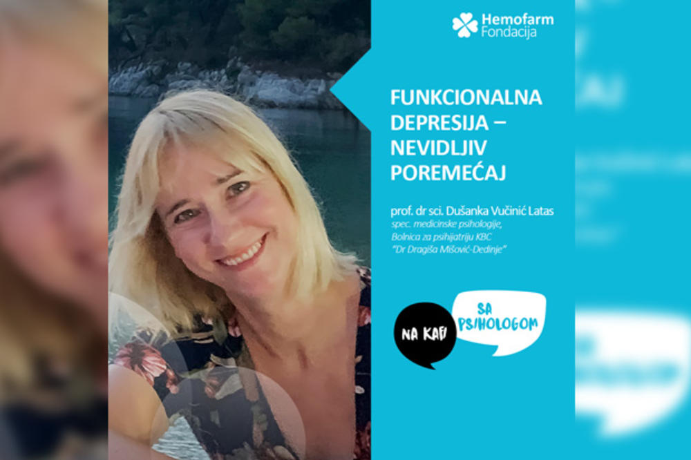 Nova tribina Hemofarm fondacije „Na kafi sa psihologom”. TEMA: Funkcionalna depresija