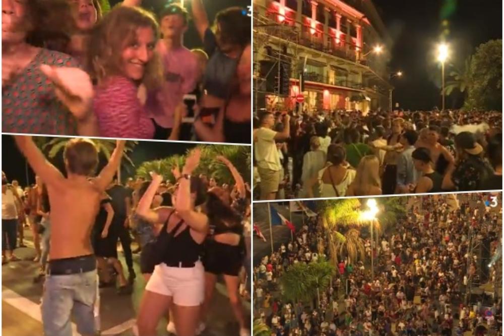 SLIKA IZ NICE ZAPANJILA SVET: Francuska čeka drugi talas, a hiljade pristvovale žurki na otvorenom (VIDEO)