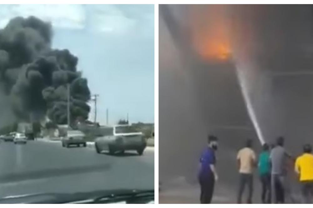 NOVA MISTERIOZNA NESREĆA! GORI 7 IRANSKIH BRODOVA: Crni gusti dim iznad luke Bušer, nedaleko od nuklearke! (VIDEO)