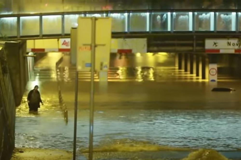 PRAVA HEROINA: Zagrepčanka preplivala poplavljenu ulicu kako bi spasila čoveka bez noge koji je tonuo sa svojim autom
