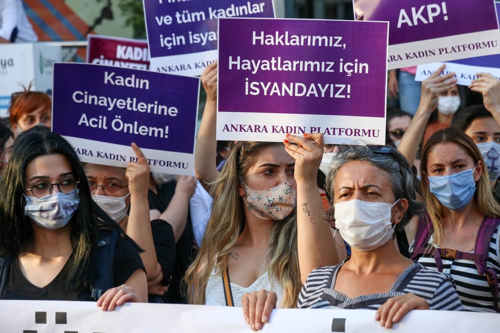 Turska, Ankara, protest, Instanbulska konvencija