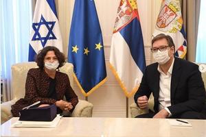 OPROŠTAJNA POSETA: Vučić se sastao sa ambasadorkom Izraela (FOTO)