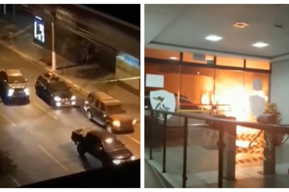 PLJAČKA KAKVE NEMA NI NA FILMU: 30 bandita raznelo banke teškim naoružanjem, uzeli taoce, zapalili džipove! (VIDEO)