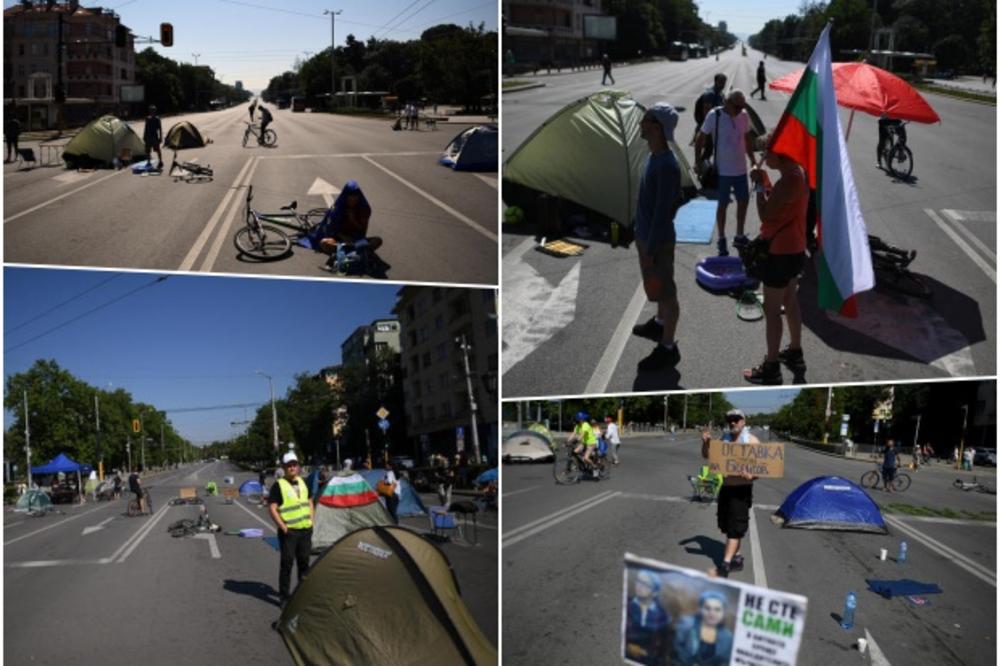 NEMA MIRA U BUGARSKOJ: Demonstranti šatorima blokirali centar Sofije ispred zgrade parlamenta (VIDEO)