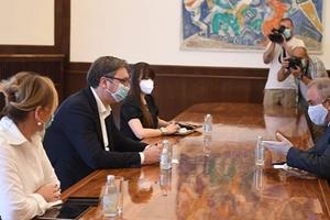 SASTANAK U PREDSEDNIŠTVU: Vučić sa palestinskim ambasadorom o bilateralnim odnosima (FOTO)