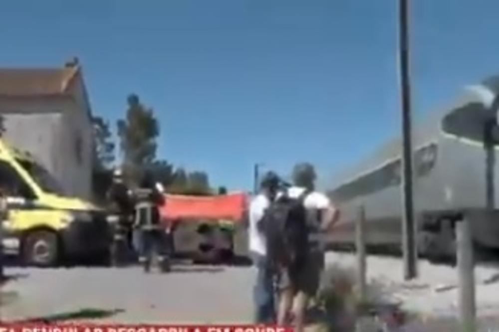 U SUDARU VOZA IMA MRTVIH: 50 ljudi povređeno u Portugaliji! Voz udario u mašinu na pruzi! (VIDEO)