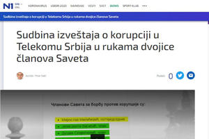 NEPROFESIONALNO IZVEŠTAVANJE: Moćna Junajted grupa izvršila pritisak na Savet za borbu protiv korupcije!