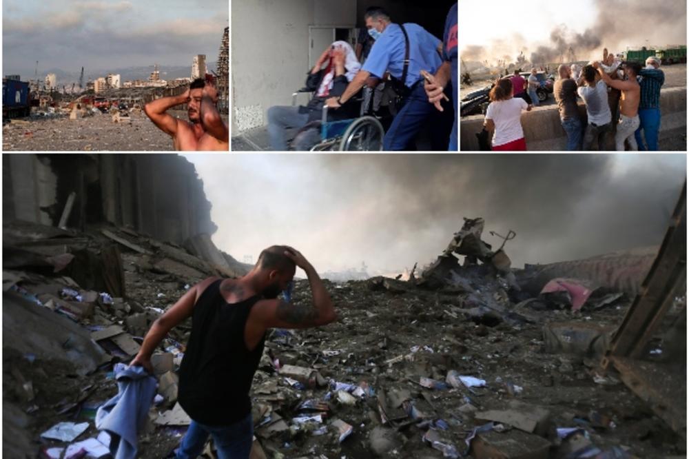 KAO DA JE PALA ATOMSKA BOMBA: Ovako izgleda Bejrut posle razornih eksplozija! Čitav grad u ruševinama, bolnice prepune