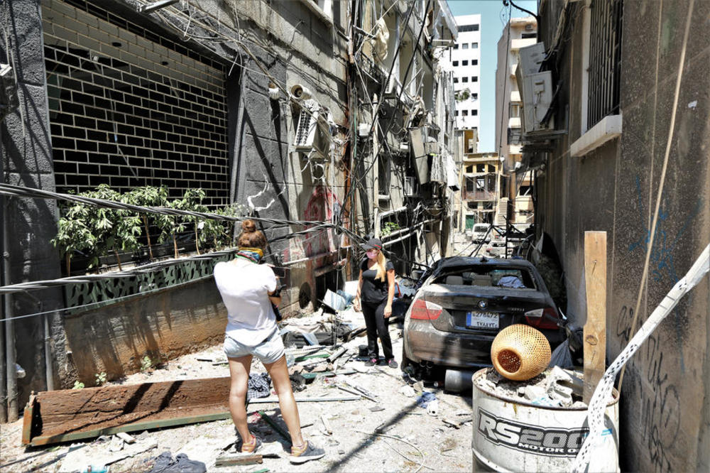 Bejrut, Liban, ruševine