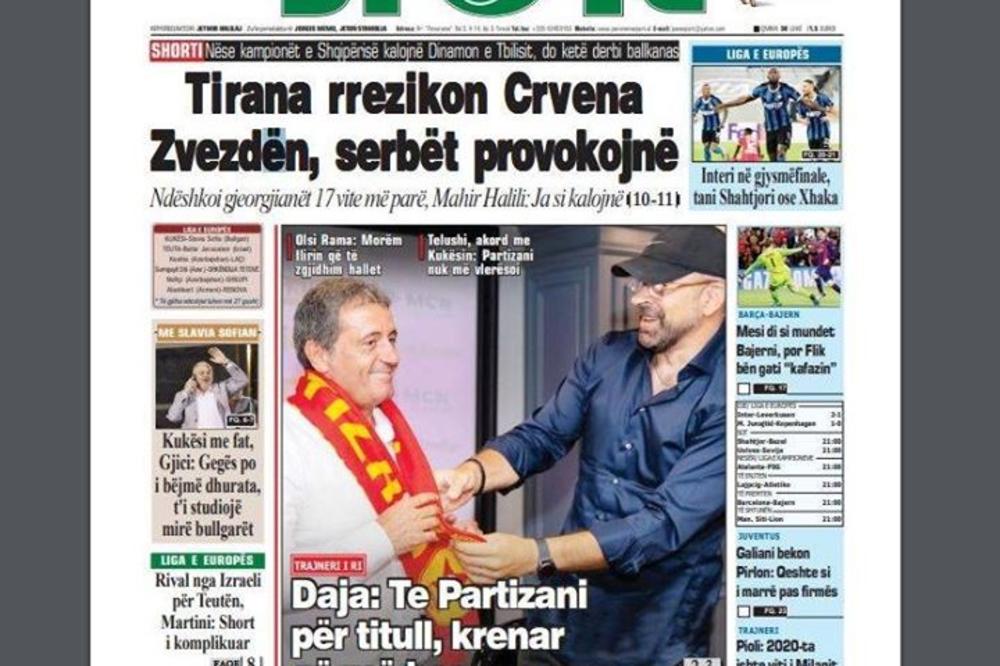 PROVOKATORI Albanci najavljuju HAOS na meču protiv Zvezde! Nećete verovati zbog čega su u Tirani potpuno POLUDELI!