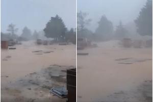 VELIKO NEVREME STIGLO U HRVATSKU: Za samo sat vremena pale 53 litre kiše, bujice nose sve pred sobom (VIDEO)