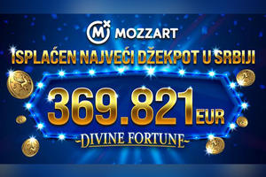 Mozzart isplatio najveći džekpot u istoriji Srbije: 369.821 EVRO!