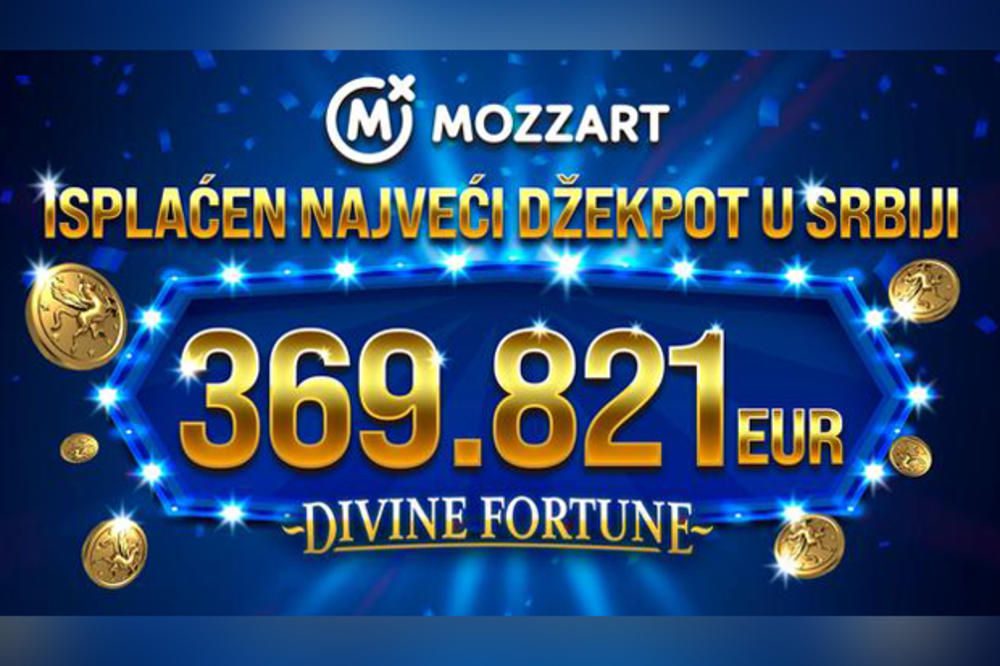 Mozzart isplatio najveći džekpot u istoriji Srbije: 369.821 EVRO!