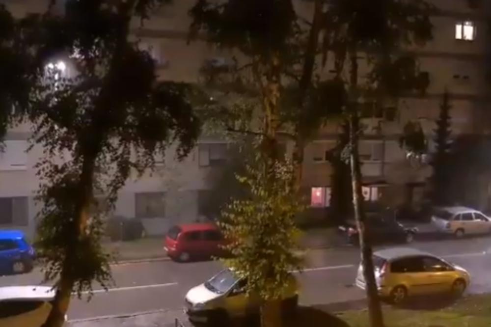 NEVREME STIGLO I U ZAGREB: Munje parale nebo, sručio se grad i jaka kiša! Delovi grada ostali bez struje (VIDEO)