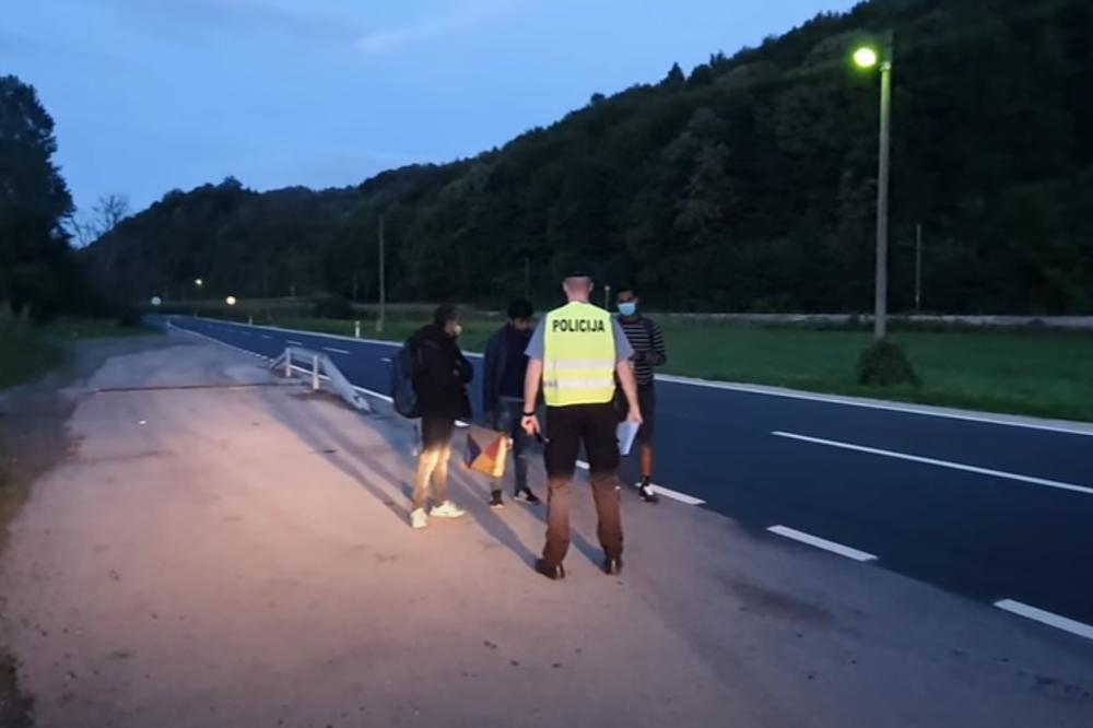 HAOTIČNO U BiH: Policija postavila punktove i vraća migrante, oni beže kroz šumu (VIDEO)