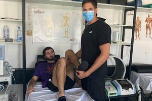 IDE U PRAVOM SMERU: Nikola Lakčević se oporavlja od operacije ukrštenih ligamenata! VIDEO