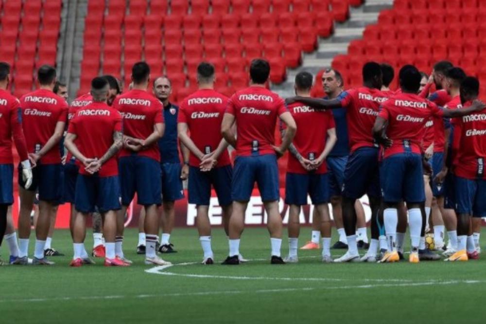 OSETILI TEREN: Fudbaleri Crvene zvezde trenirali na stadionu gde ih čeka duel sa Tiranom (VIDEO)